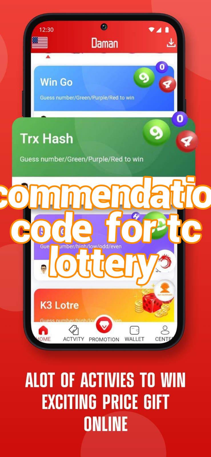 recommendation code for tc lottery Screenshots